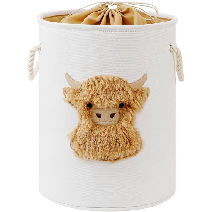 Panier À Linge Enfant Panier Rangement Bebe Coffre A Jouet En Toile Avec Fermeture À Cordon Corbeille A Linge Sale Thème Jun[CA59]