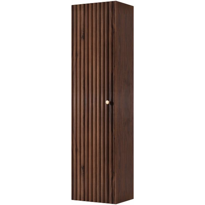 Meuble colonne suspendu de salle de bain BELLO noyer foncé 35 × 136 cm Meuble colonne suspendu de salle de bain BELLO noyer foncé 35 × 136 cm