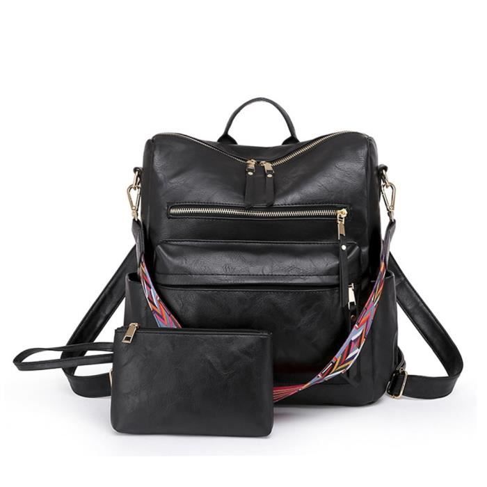 Sacs Bandoulière Sac Cartable Cuir Femme Vintage Sac à Bandoulière