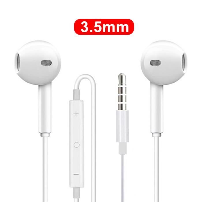 3,5 mm-Pour les écouteurs Apple Original pour iPhone 14 13 12 11 Pro Max  Mini Mini Lightning Earphones XS XR - Cdiscount TV Son Photo