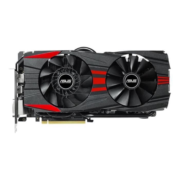 ASUS GTX970 DC2OC 4GD5 BLACK - Carte graphique - GF GTX 970 - 4 Go GDDR5 - PCIe 3.0 x16 - 2 x DVI HDMI 3 x DisplayPort - Asus