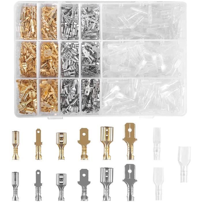 200 Manchons De Protection Transparent 6,3 Mm – Couvertures PVC Pour Bornes Femelles Spade, Isolation Et Sécurité Électrique