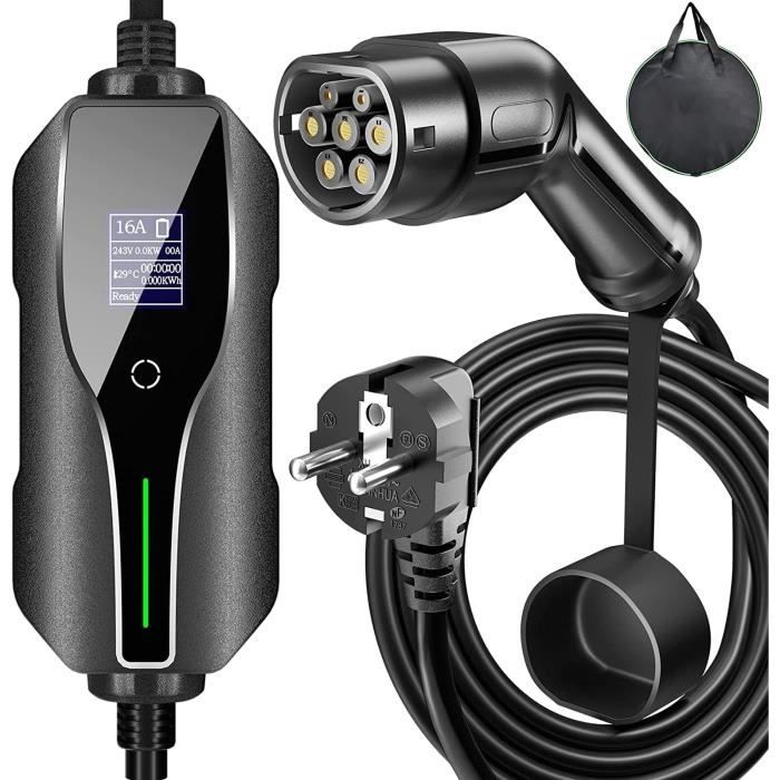 Chargeur de véhicule électriquede type 2 de 7.5 m câble de charge pour voiture électrique pour voitures électriques IEC 62196-2 EV