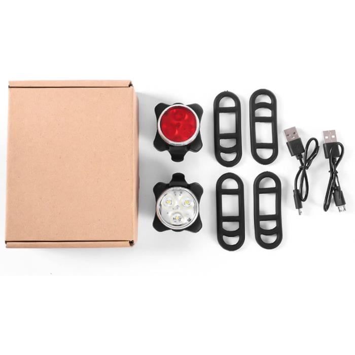 Lampe Velo Lumiere Velo Avant Et Arriere Vtt Avertissement Feu Arrière