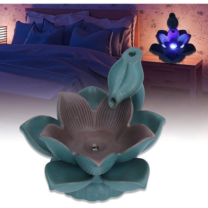 Brûleur Encens Mini Lotus STOBAZA – Décoration Bureau, Méditation, En Alliage Doré