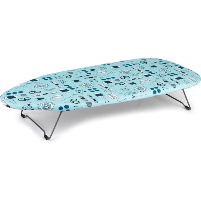 Beldray LA023735IKATEU7 Mini/Petite Table Planche à Repasser, Pliable et  Peu Encombrante, 73 x 31 cm, Motif de Ikat, Idéale Table Repassage Voyage