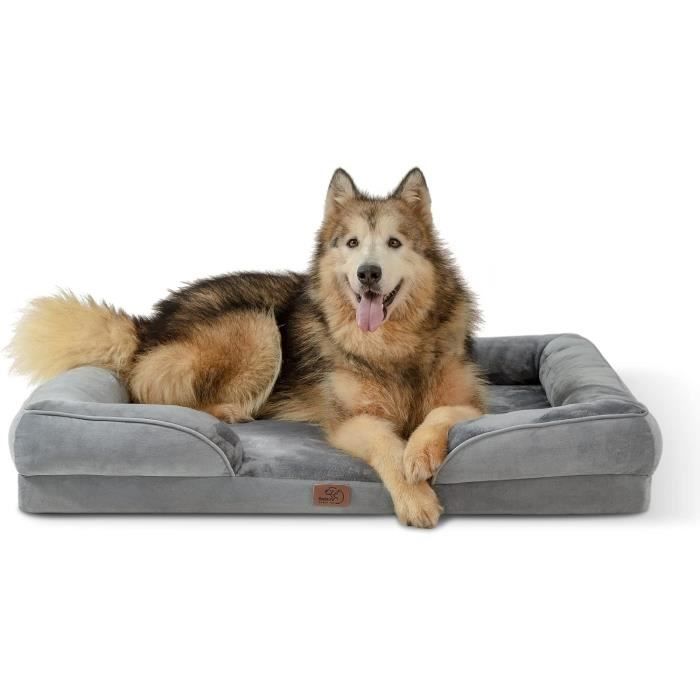 Panier Chien Grande Taille - Canapé Chien Orthopedique Et Dehoussable, Lit Pour Chien Lavable, Anti-Dérapant Et Ultra Doux Gr[H250]