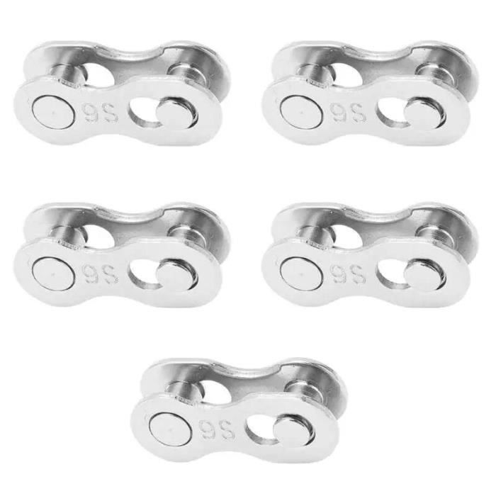 Maillon De Chaîne De Vélo Réutilisable (quick Link) - Pour Vélo De Route, Single Speed - Argent Galvanisé