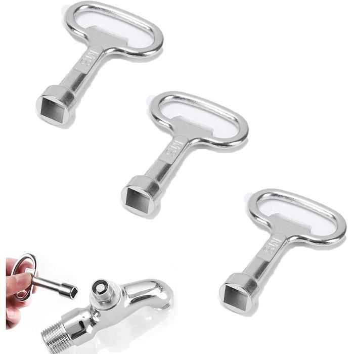 Lot De 4 Clés Multifonctions - Clés Universelles Robinet/Compteur - Alliage Zinc