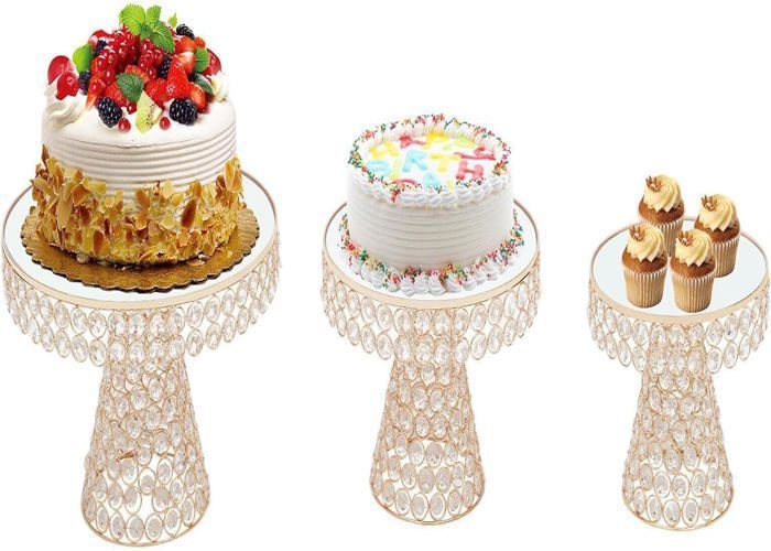 Support à Gâteau Présentoir à Gâteau en Métal Doré Support à Cupcake pour  L'anniversaire, le Mariage et la Fête OR 12PCS - Cdiscount Maison