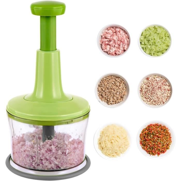 Hachoir Électrique à Ail & Oignon - Multifonction, Sans Fil, Sécurisé - Découpe En 10 Secondes Pour Cuisine Rapide - 6