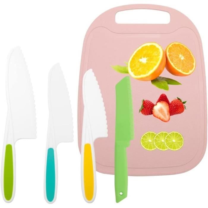 Set De Couteaux De Cuisine Sécurisés Pour Enfants - 21 Pièces Avec Planche Et Emporte-pièces - Apprentissage Cuisine