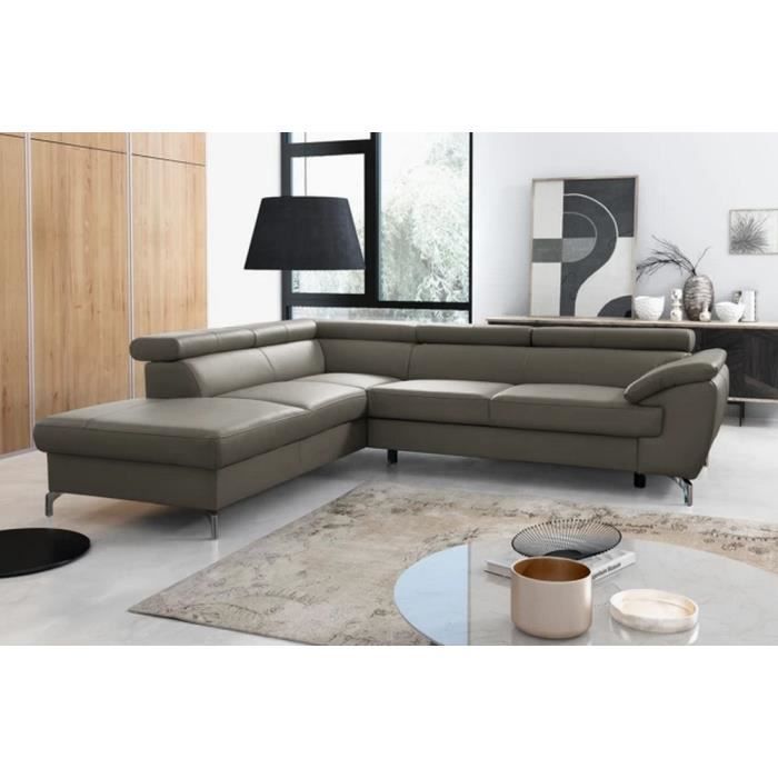 Canapé dangle convertible en cuir italien de luxe 5/6 places