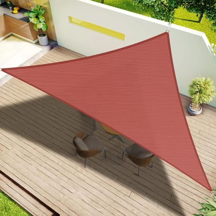 Voile D'Ombrage 3X3X3M Auvent Résistante Aux Imperméable Pour Patio