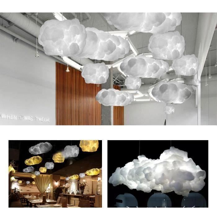 Tempsa Suspension Abat Jour De Lumiere Nuage Decor Lustre Maison Salon Chambre Bar Restaurant 110 2v Cdiscount Maison