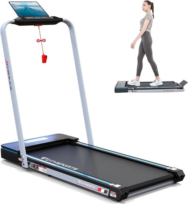CITYSPORTS Tapis de Course, Fitness sur Tapis Roulant, Machine de Marche et Jogging avec Moniteur LCD, Tapis de Course pour Une Util