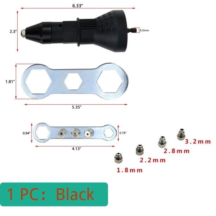 Pistolet à Rivets électrique Sans Fil Sans Balai - Kit 2 Batteries