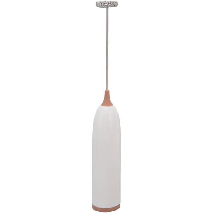 Mousseur électrique Portatif à Piles - Pour Lait, œufs, Assaisonnements - En Acier Inoxydable Et ABS - Compact Et Facile à Utiliser - 11