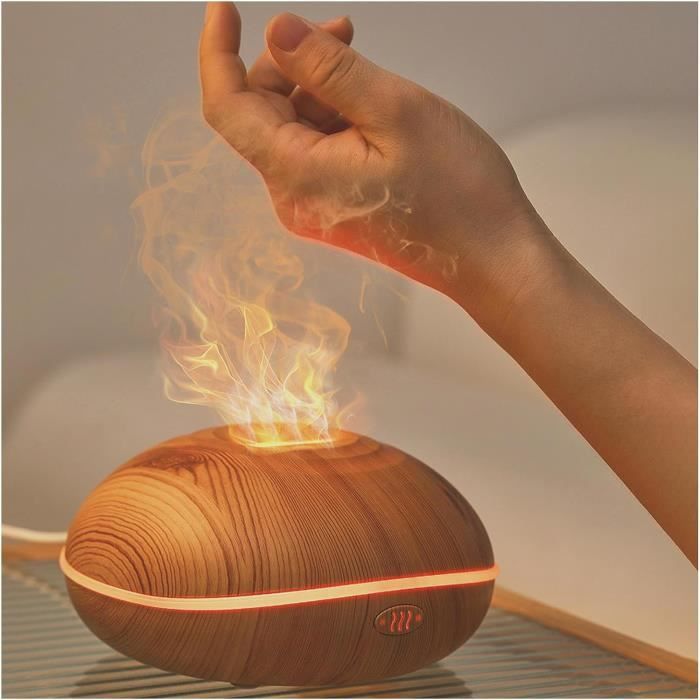 Diffuseur D'huiles Essentielles Flamme Noir Kinscoter - Neuf, Plastique, 4x7 Pouces