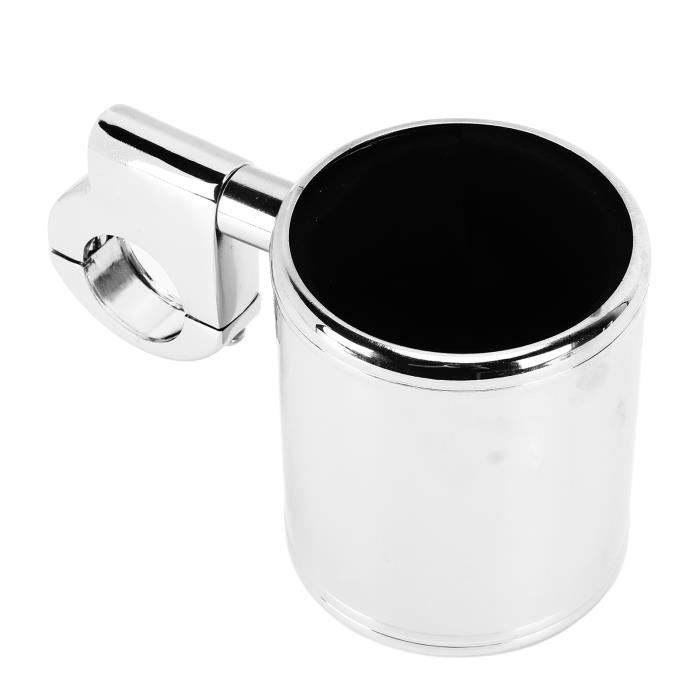 1, black Porte-gobelet moto argent pour moto 
