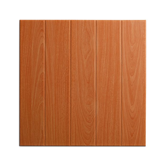 DECOSA Dalle de plafond ATHEN - polystyrène - effet bois-couleur hêtre - 50 x 50 cm - 10 sach. (=20 m2)