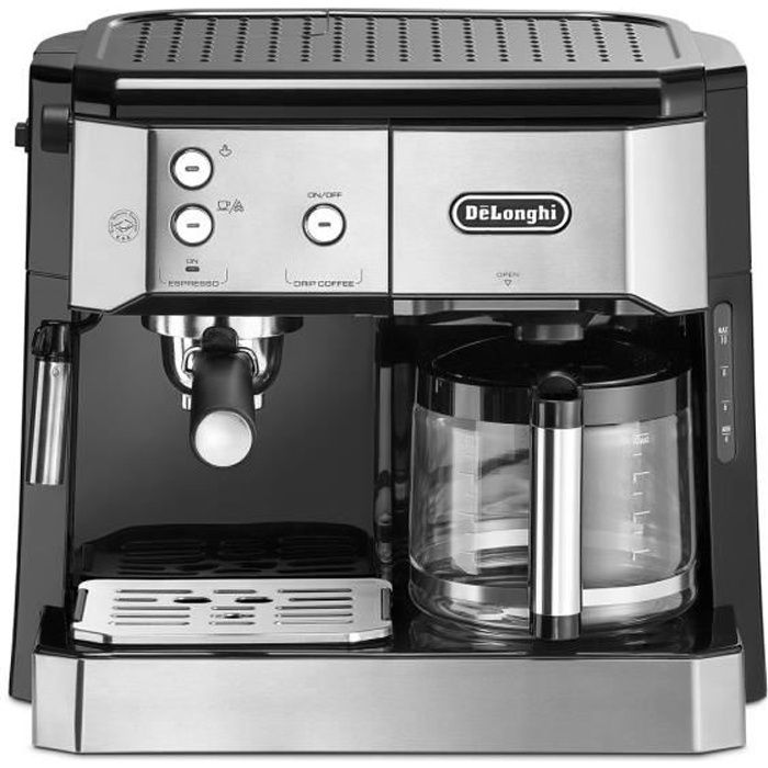 Machine à café DELONGHI BCO421.S - Pompe 15 bars - Filtre & espresso - Dosettes ESE - 1750 Watt