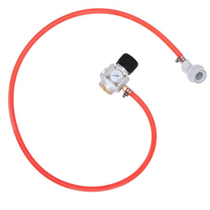 Dilwe CO2 Tubing Hose CO2 Mini Gas Regulator For Homebrewing, Kegerator