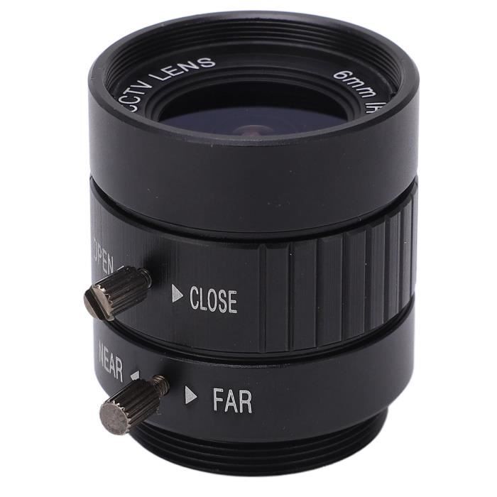 Objectif CCTV 4mm F1.2 - Monture C - Focale Fixe Manuelle - Pour Caméra De Surveillance, Projet DIY, Cinéma