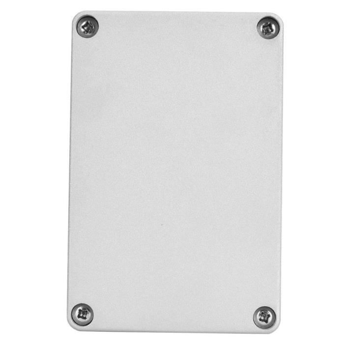 Boîtier Projet électronique En Aluminium - 1590C (120x94.5x50 Mm) - Argenté, étanche IP54 - Pour DIY, Pédales Effet