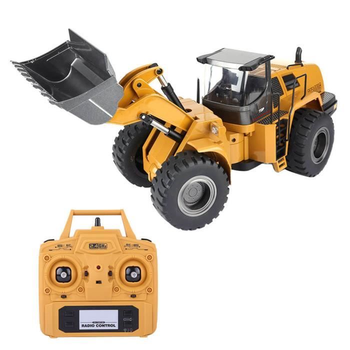 Excavatrice Télécommandée K970 1/50 - Pelleteuse RC Avec Seau Métal, Lumières Et Sons (prêt à Rouler)