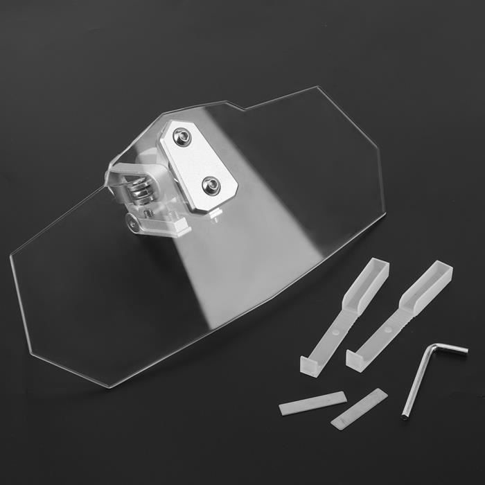Kit Support Universel Pour Pare-Brise Moto - Réglable Pour Guidons 22/25/28mm, Montage Facile Sans Outils