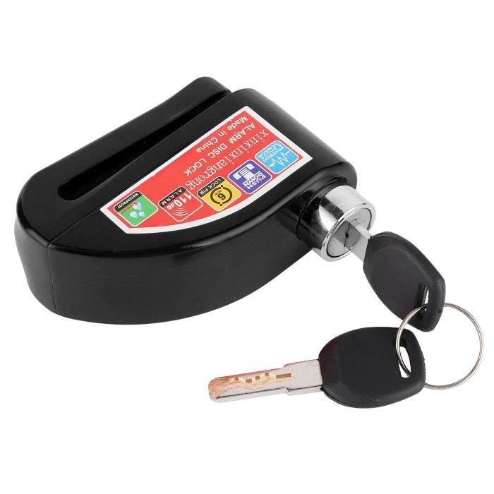 Yeacher Alarme Verrou à Disque Pour Moto, Verrou De Frein à Disque 110db Avec Câble De Rappel Et Pochette De Transport, Verrou à Disque Haute Sécurité Pour Moto Vélo