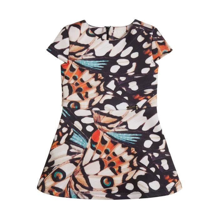 Robe fille Guess Scuba - butterflies print - 6/7 ans