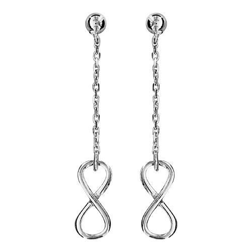 Céramique et ZIRCONIUM Neuves PAIRE de Boucles d/' OREILLES en ARGENT 925 Rhodié