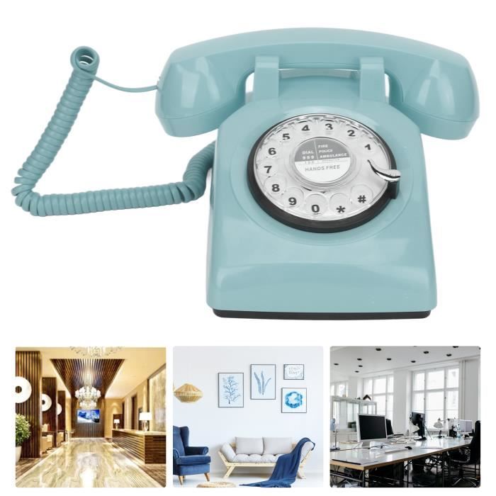 Téléphone Fixe Vintage MAISA PTT - Beige - Filaire - Fabriqué En France