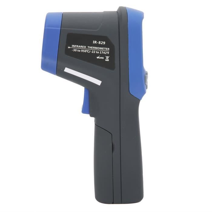 Thermomètre Infrarouge Sans Contact | Pistolet De Mesure -50°C à 550°C | Pour Cuisine, Bricolage Et Usage Pro