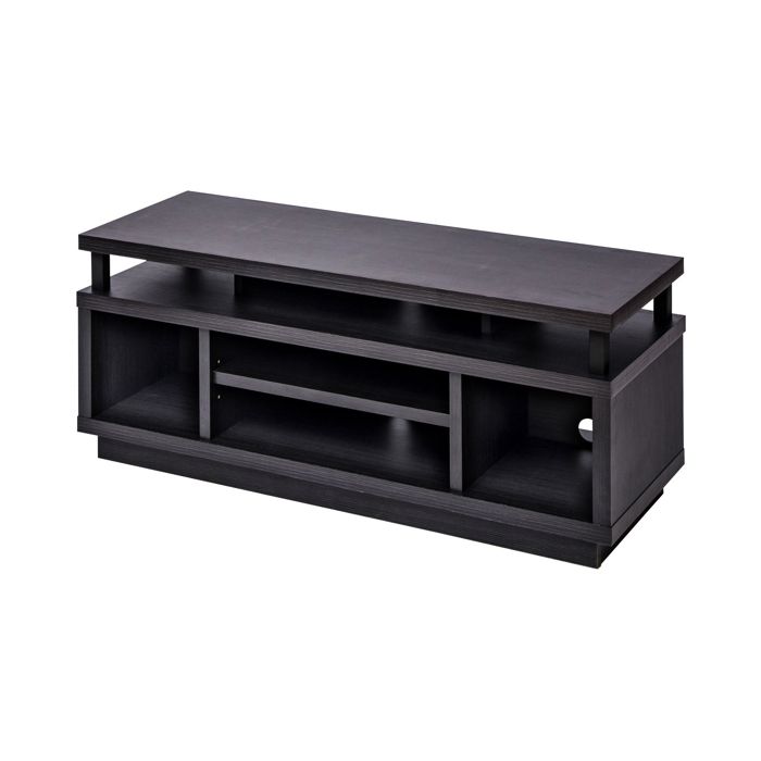 Iris Ohyama Meuble TV Meuble tele Banc TV Ecran jusquà 43 pouces OTS-100M Chêne noir L38 x P100 x H41.5 cm