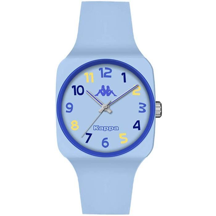 Montre enfant - KAPPA - PE-22 - Silicone bleu ciel - Étanchéité 3 ATM - Mouvement Quartz Montre enfant - KAPPA - PE-22 - Silicone bleu ciel - Étanchéité 3 ATM - Mouvement Quartz