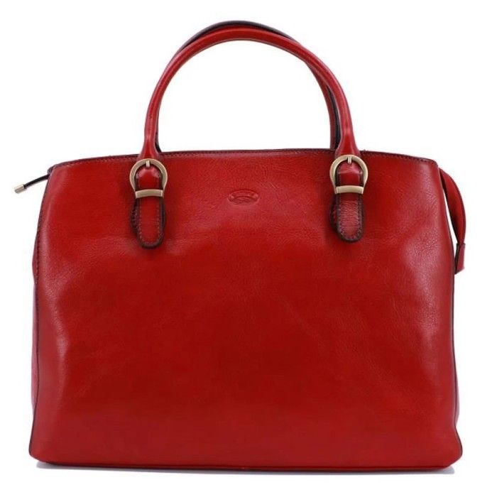 katana - sac à main en cuir - rouge - 9119