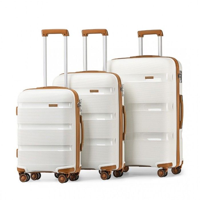 Kono Set de 4 Valises de Voyage Rigide Bagage Cabine 55cm avec