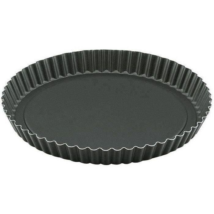Moule à tarte fond amovible D: 24 cm - aluminium