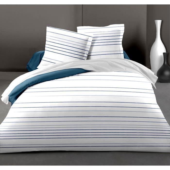 Housse de couette 200x200 bleu turquoise - Achat / Vente ...