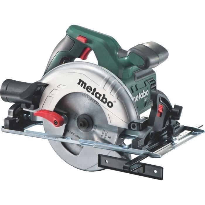 Scie circulaire METABO KS 55 1 Cadence de frappe 5600 cpsmin Profondeur de coupe 65 mm
