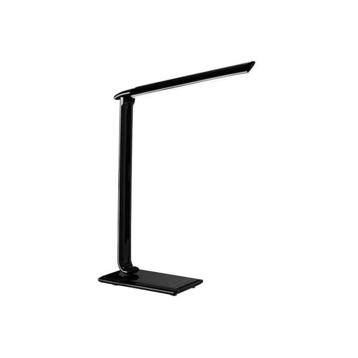 Lampe De Bureau Noire Tech à Led Et Port Usb