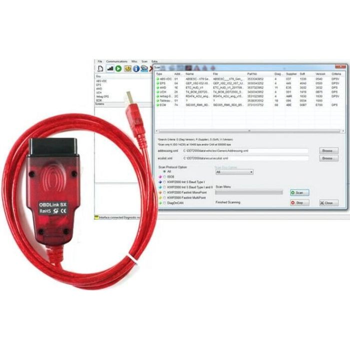 Logiciel Diagnostic Auto RENOLINK 1.94 Professionnel Compatible avec Renault