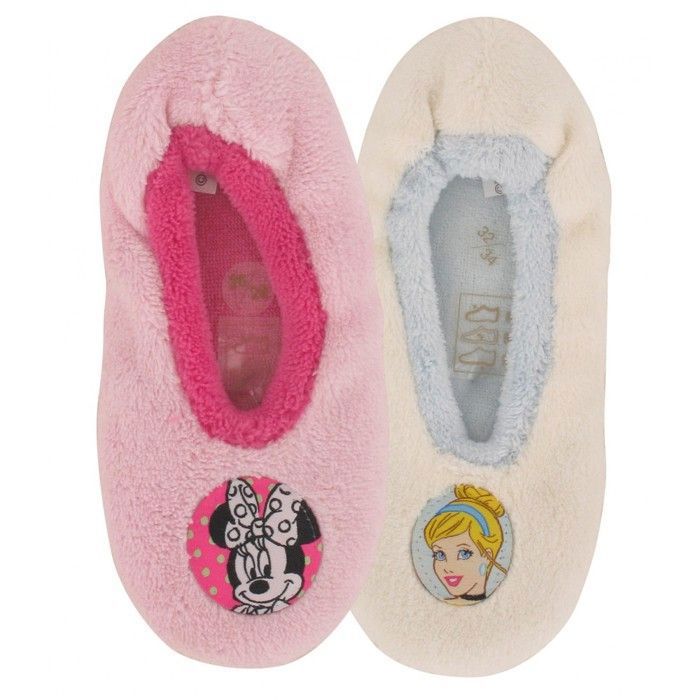 Chaussons Ballerines Isotoner Pour Fille - Micro-velours Pailleté, Semelle Antidérapante, Lavable Machine