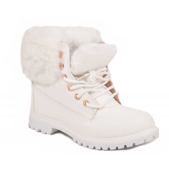 bottines rangers femme pas cher