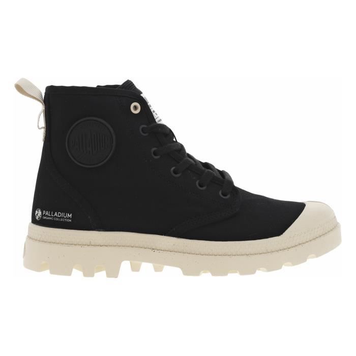 Palladium Baskets montantes PAMPA HI ZIP ORGANIC talon plat Palladium noir