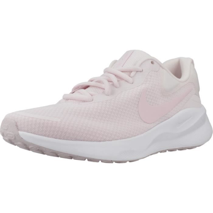 Nike Baskets NIKE REVOLUTION 7 - Rose - Femme - Lacets - Plat - Textile