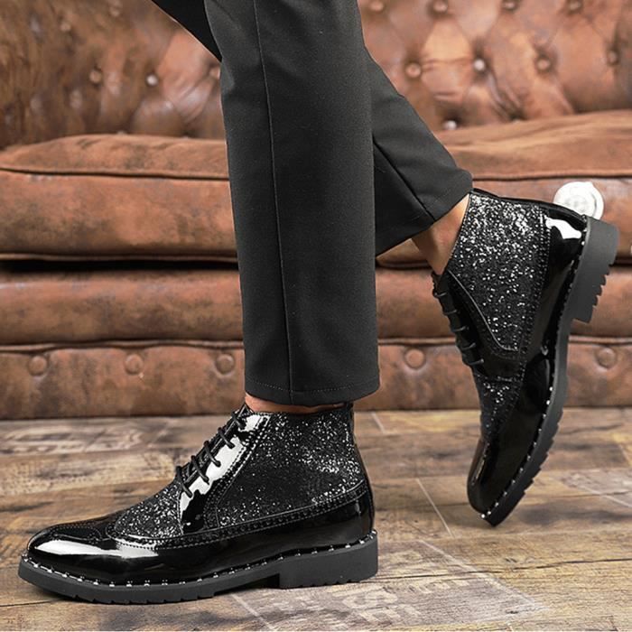 botte brillante homme